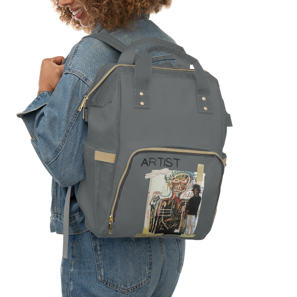 A4L "Basquiat" Multi pocket Artists Backpack