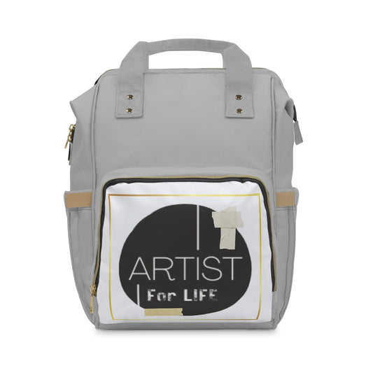 A4L Multi Pocket Artists Backpack "Basquiat"