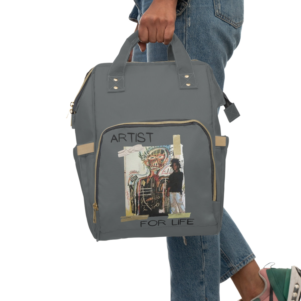 A4L "Basquiat" Multi pocket Artists Backpack